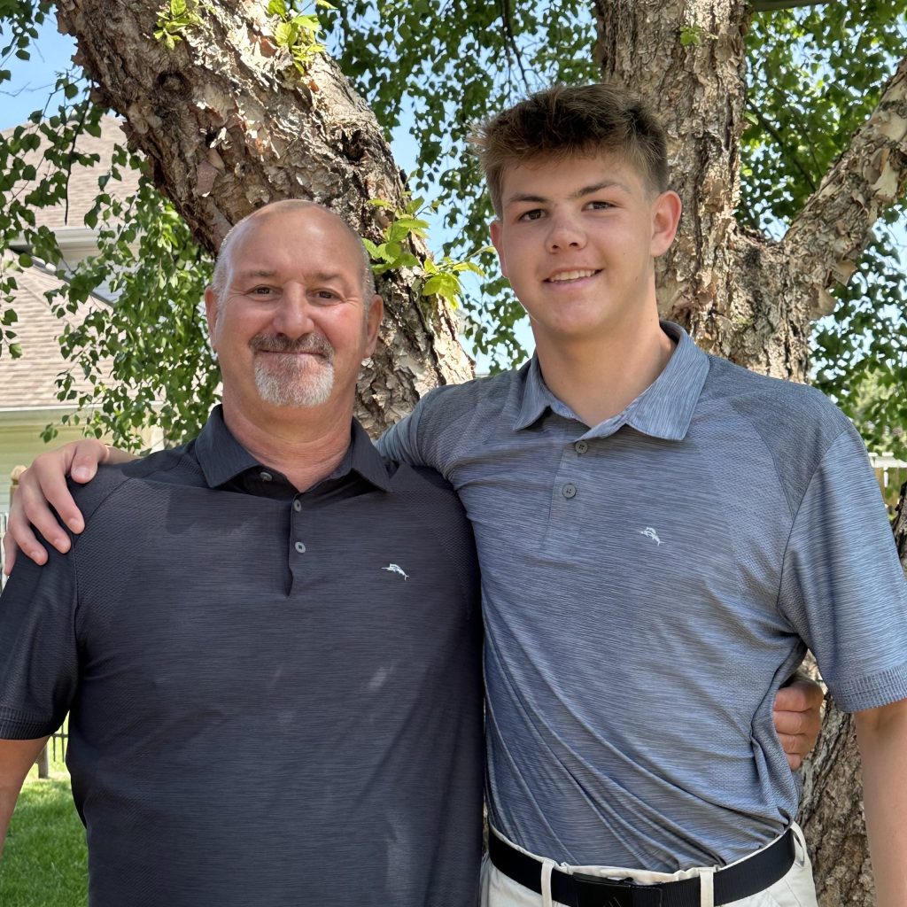 OPCMIA Scholarship winner ANTHONY “AJ” FRESCURA III Pictured with his father, Anthony Frescura, Jr., of Local 11, Woodstock, IL AJ will be attending North Central College