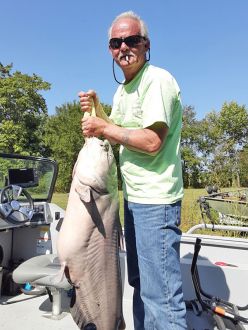 56.7lb Blue Cat, Truman Lake, Lee Daniels, Local 518
